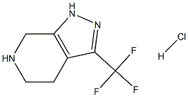 3-TrifluoroMethyl-4,5,6,7-tetrahydro-1H-pyrazolo[3,4-c]pyridine hydrochloride Struktur