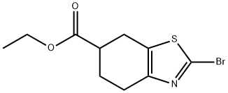 2-BroMo-4,5,6,7-tetrahydro-benzothiazole-6-carboxylic acid ethyl ester Struktur