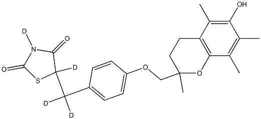 Troglitazone-d4 Struktur