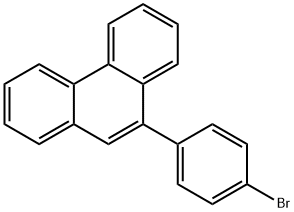 9-(4-broMophenyl)phenanthrene Struktur