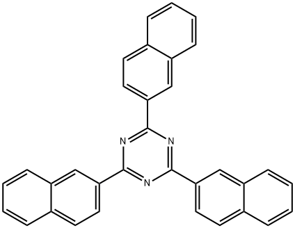 2,4,6-Tri-naphthalen-2-yl-[1,3,5]triazine Struktur