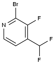 2-BroMo-3-fluoro-4-(difluoroMethyl)pyridine Struktur