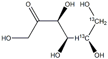 D-Fructose-5,6-13C2 Struktur