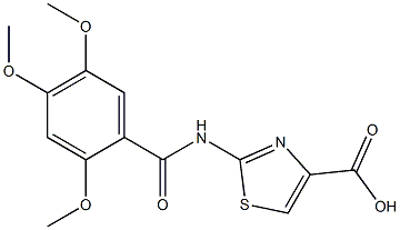 2-(2,4,5-triMethoxybenzaMido)thiazole-4-carboxylic acid Struktur