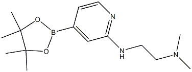 N1,N1-diMethyl-N2-(4-(4,4,5,5-tetraMethyl-1,3,2-dioxaborolan-2-yl)pyridin-2-yl)ethane-1,2-diaMine Struktur