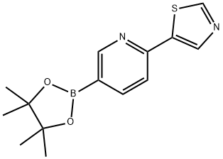 6-(5-THIAZOLYL)PYRIDINE-3-BORONIC ACID PINACOL ESTER Struktur