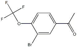 1-(3-broMo-4-(trifluoroMethoxy)phenyl)ethanone Struktur