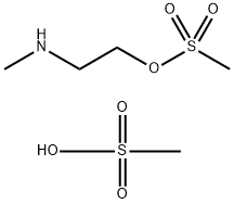 Methanesulfonic acid 2-MethylaMino-ethyl ester Methanesulfonate Struktur