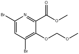 Methyl 4,6-dibroMo-3-(MethoxyMethoxy)picolinate Struktur