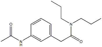 2-(3-AcetaMidophenyl)-N,N-dipropylacetaMide Struktur