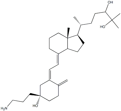 3-AMinopropyl-24,25-dihydroxy VitaMin D3 Struktur