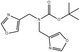 tert-Butyl bis(oxazol-4-ylMethyl)carbaMate Struktur