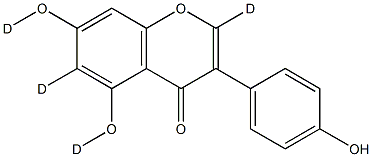 Genistein-d4 Struktur