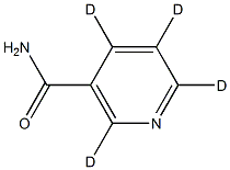 Nicotinamide-d4 Struktur