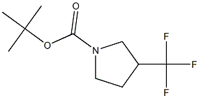 Tert-Butyl 3-(trifluoromethyl)pyrrolidine-1-carboxylate Struktur