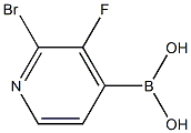 2-BroMo-3-fluoropyridin-4-ylboronic acid Struktur