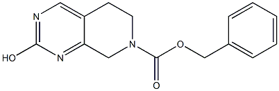 benzyl 2-hydroxy-5,6-dihydropyrido[3,4-d]pyriMidine-7(8H)-carboxylate Struktur