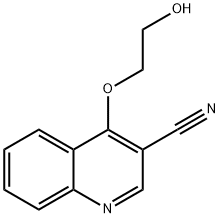 4-(2-hydroxyethoxy)quinoline-3-carbonitrile Struktur