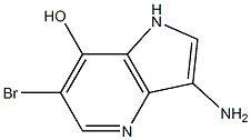 3-AMino-6-broMo-7-hudroxy-4-azaindole Struktur