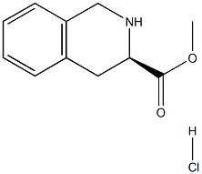 (R)-Methyl 1,2,3,4-tetrahydroisoquinoline-3-carboxylate hydrochloride Struktur