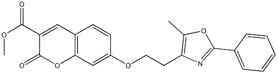 7-[2-(5-Methyl-2-phenyl-oxazol-4-yl)-ethoxy]-2-oxo-2H-chroMene-3-carboxylic acid Methyl ester Struktur