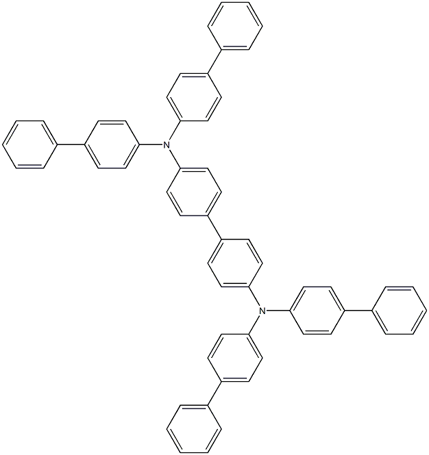 N4,N4,N4',N4'-tetra([1,1'-biphenyl]-4-yl)-[1,1'-biphenyl]-4,4'-diaMine Struktur