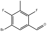 5-broMo-2,4-difluoro-3-Methylbenzaldehyde Struktur