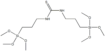 N,N'-BIS(3-TRIMETHOXYSILYLPROPYL)THIOUREA, tech-90 Struktur