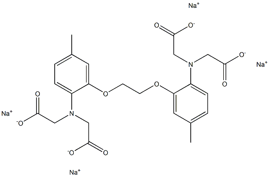 1,2-Bis(2-aMino-5-Methylphenoxy)ethane-N,N,N`,N`-tetraacetic acid tetra SodiuM salt Struktur