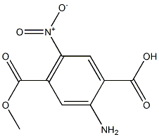 2-AMino-4-(Methoxycarbonyl)-5-nitrobenzoic acid Struktur