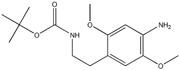 N-Boc-2-(4-aMino-2,5-diMethoxyphenyl)ethylaMine Struktur