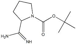 tert-Butyl 2-carbaMiMidoylpyrrolidine-1-carboxylate Struktur