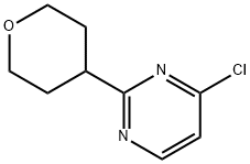 4-Chloro-2-(tetrahydro-2H-pyran-4-yl)pyriMidine Struktur