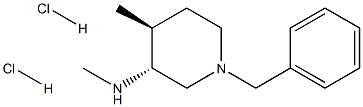 (3R,4S)-1-benzyl-N,4-diMethylpiperidin-3-aMine dihydrochloride Struktur