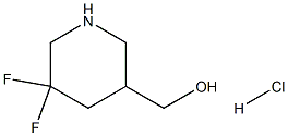 (5,5-difluoropiperidin-3-yl)Methanol hydrochloride Struktur