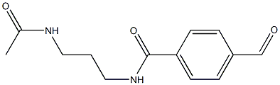 N-(3-acetaMidopropyl)-4-forMylbenzaMide Struktur