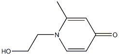 1-(2-Hydroxyethyl)-2-Methyl-4-pyridone Struktur