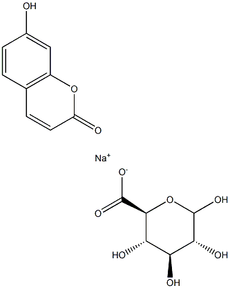 7-Hydroxy CouMarin Glucuronide SodiuM Struktur