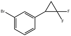 1-broMo-3-(2,2-difluorocyclopropyl)benzene Struktur