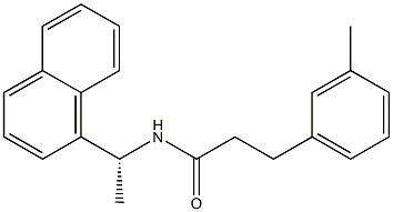 (R)-N-(1-(naphthalen-1-yl)ethyl)-3-(M-tolyl)propanaMide Struktur