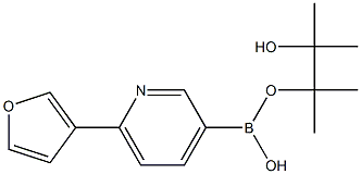 6-(3-FURYL)PYRIDINE-3-BORONIC ACID PINACOL ESTER Struktur