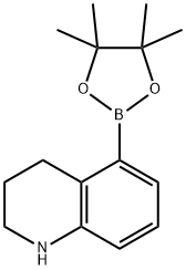 5-(4,4,5,5-tetraMethyl-1,3,2-dioxaborolan-2-yl)-1,2,3,4-tetrahydroquinoline Struktur