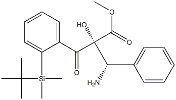 2-O-tert-Butyl(diMethyl)silyl-(2R,3S)-benzoyl-3-phenylisoserine Methyl Ester Struktur