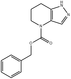 1,5,6,7-Tetrahydro-pyrazolo[4,3-b]pyridine-4-carboxylic acid benzyl ester Struktur