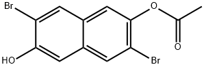 3,7-DibroMo-6-hydroxy-2-naphthyl Acetate Struktur