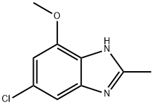 6-chloro-4-Methoxy-2-Methyl-1H-benzo[d]iMidazole Struktur