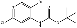 tert-butyl 5-broMo-2-chloropyridin-4-ylcarbaMate Struktur