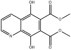 DiMethyl 5,8-dihydroxyquinoline-6,7-dicarboxylate Struktur