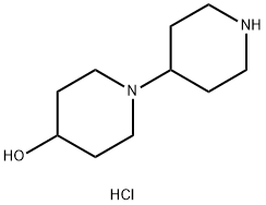 1-(4-Piperidinyl)-4-piperidinol dihydrochloride Struktur