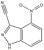 3-Cyano-4-nitro-1H-indazole Struktur